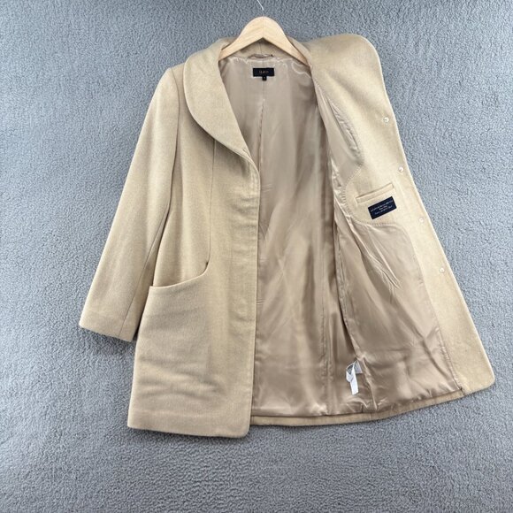 Quince Italian Wool Cocoon Coat in Heather Macadamia Size Small - Picture 6 of 16